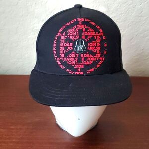Star Wars Darth Vader Dark Side Snapback Hat Black Red Graphic Baseball Cap